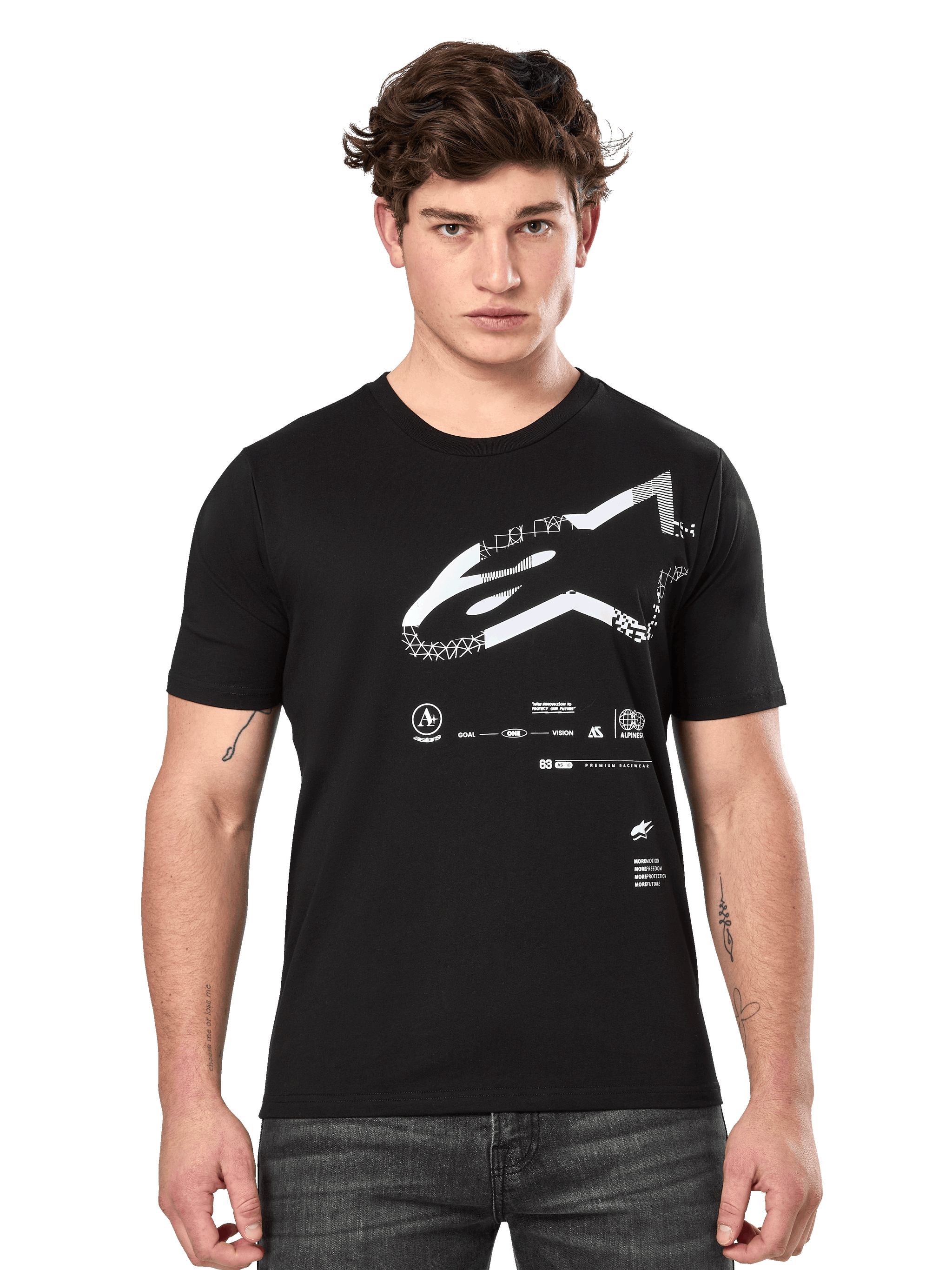 Geografica CSF Tee-Shirt Manche Courte Tees SPORTSWEAR BLACK