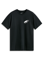 Alpinestars Formulate CSF Tee, t-shirt à manches courtes, noir, logo Astars blanc sur la poitrine, vêtement sportswear décontracté