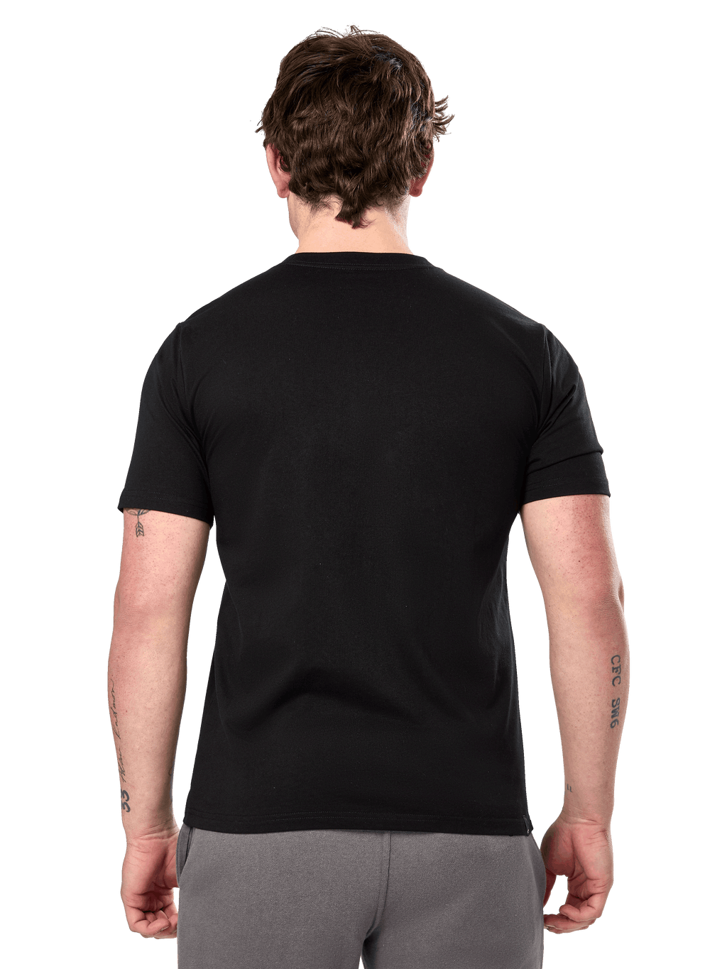 Alpinestars Prevail CSF Tee, t-shirt à manches courtes, noir, vue de dos montrant un design uni, streetwear décontracté inspiré du sport automobile