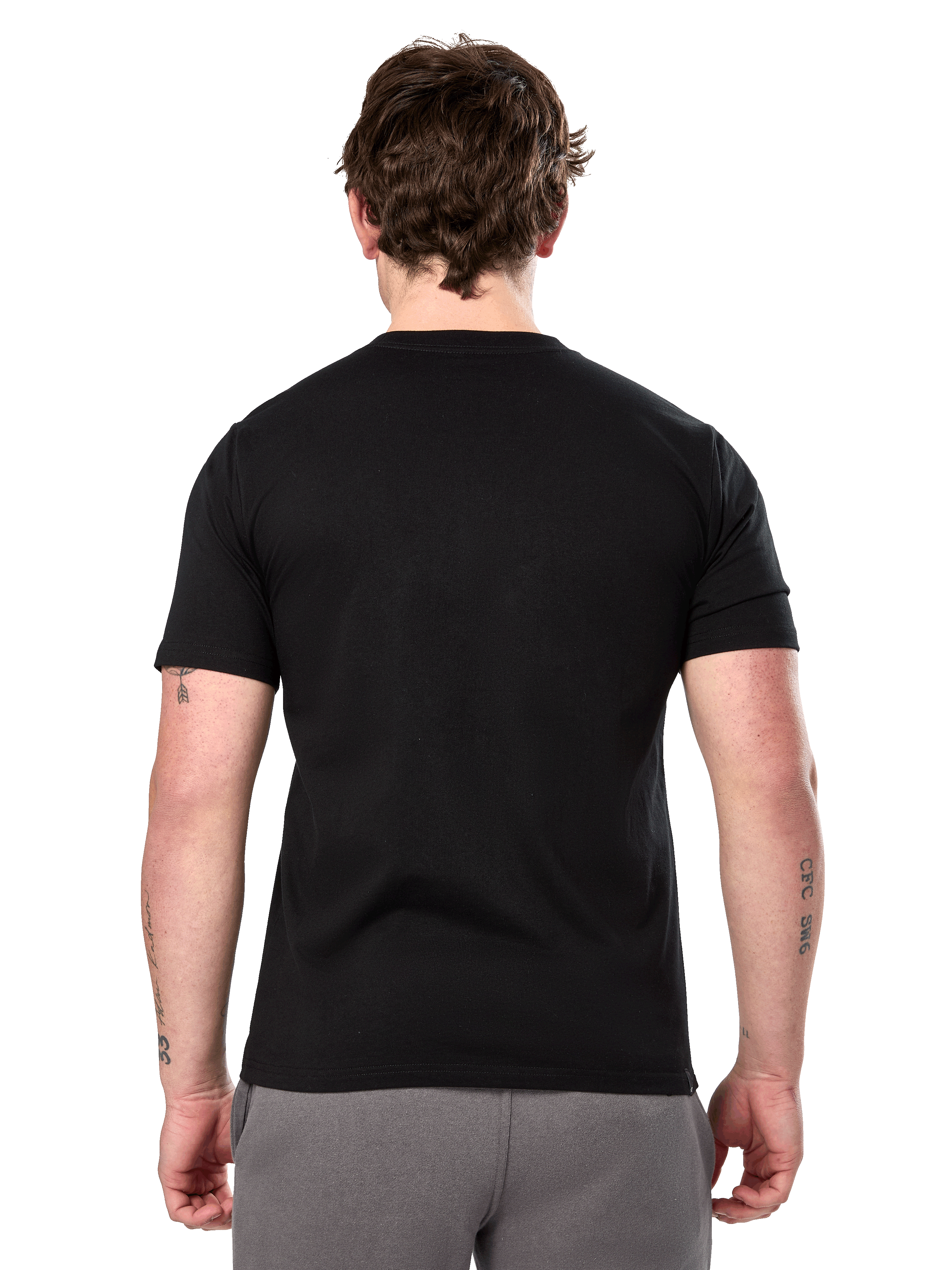 Alpinestars Prevail CSF Tee, t-shirt à manches courtes, noir, vue de dos montrant un design uni, streetwear décontracté inspiré du sport automobile