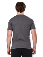 Alpinestars Prevail Csf Tee, t-shirt à manches courtes, anthracite, vue de dos unie, streetwear décontracté inspiré du sport automobile