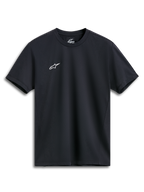 Alpinestars Point Performance Tee, Short Sleeve T-Shirt, Black, Small White Astars Logo on Chest, Performance Sportswear