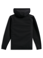 Alpinestars Ellipsoid Hoodie, Black, back view, solid pullover fleece, casual streetwear, hooded sweatshirt with ribbed cuffs and hem