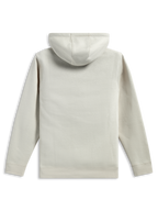 Sweat à capuche Pulse Alpinestars, vue arrière, blanc cassé, polaire décontractée à enfiler, manches longues avec poignets et ourlet côtelés, design à capuche, streetwear inspiré des sports mécaniques