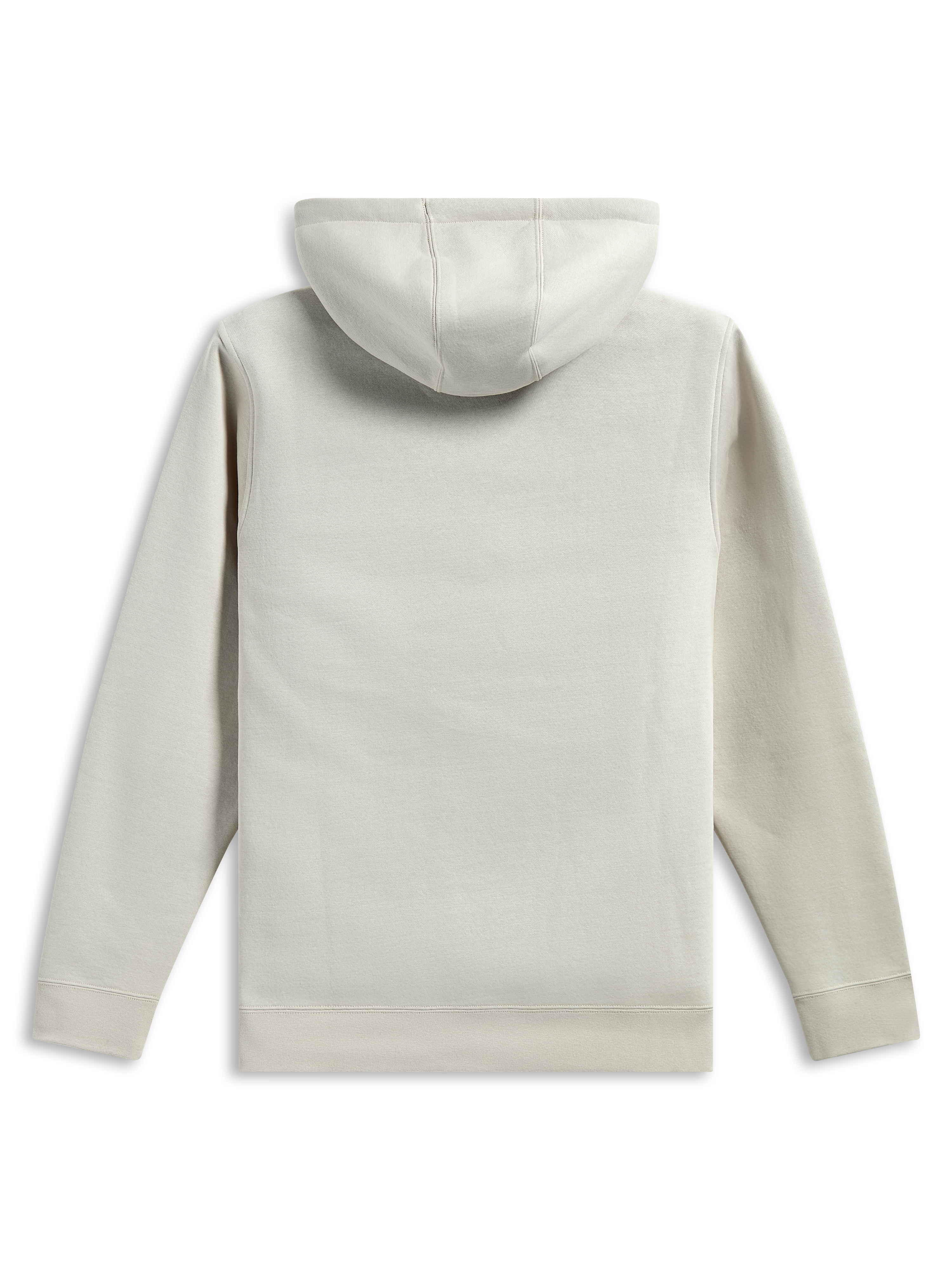 Sweat à capuche Pulse Alpinestars, vue arrière, blanc cassé, polaire décontractée à enfiler, manches longues avec poignets et ourlet côtelés, design à capuche, streetwear inspiré des sports mécaniques