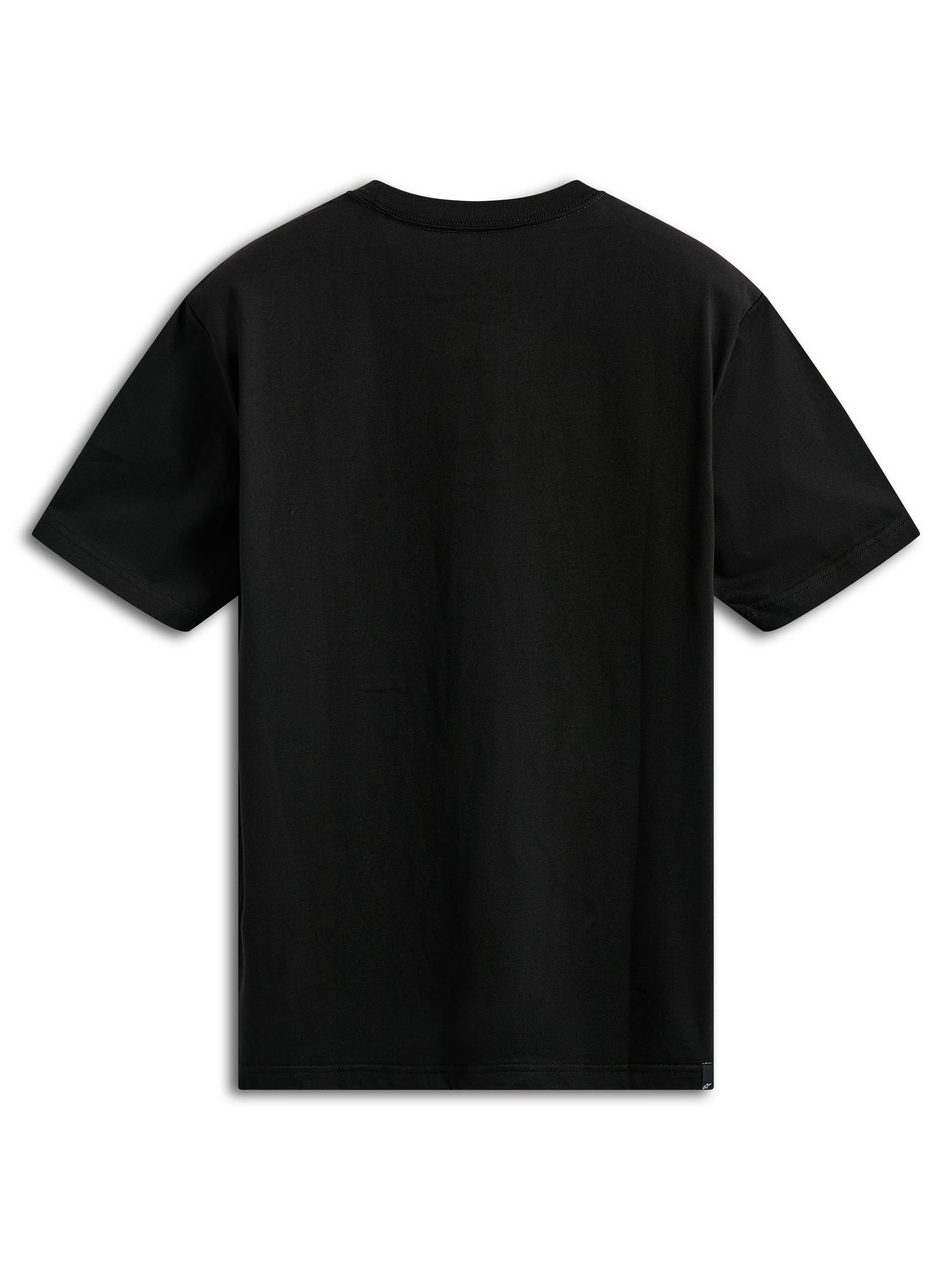 Alpinestars T-shirt Noka CSF, t-shirt à manches courtes, noir, vue de dos, couleur unie, vêtement de sport décontracté d'inspiration sport automobile
