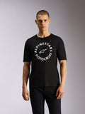 Alpinestars MX CSF Tee, t-shirt à manches courtes, noir, graphique circulaire Alpinestars Motocross blanc, streetwear motorsport décontracté
