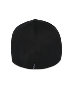 Alpinestars Pivot Hat, Black flex back cap, back view featuring a small white embroidered Astars logo, twill construction, casual motorsport apparel