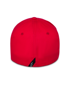 Casquette Alpinestars Pivot, rouge, vue arrière, dos flexible, couronne structurée, petite étiquette avec logo Astars, sportswear décontracté