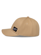 Casquette Alpinestars Pivot, casquette sportswear décontractée, kaki, avec visière courbée et couronne structurée, petit patch logo Astars noir brodé sur le côté, tissu en sergé de coton durable