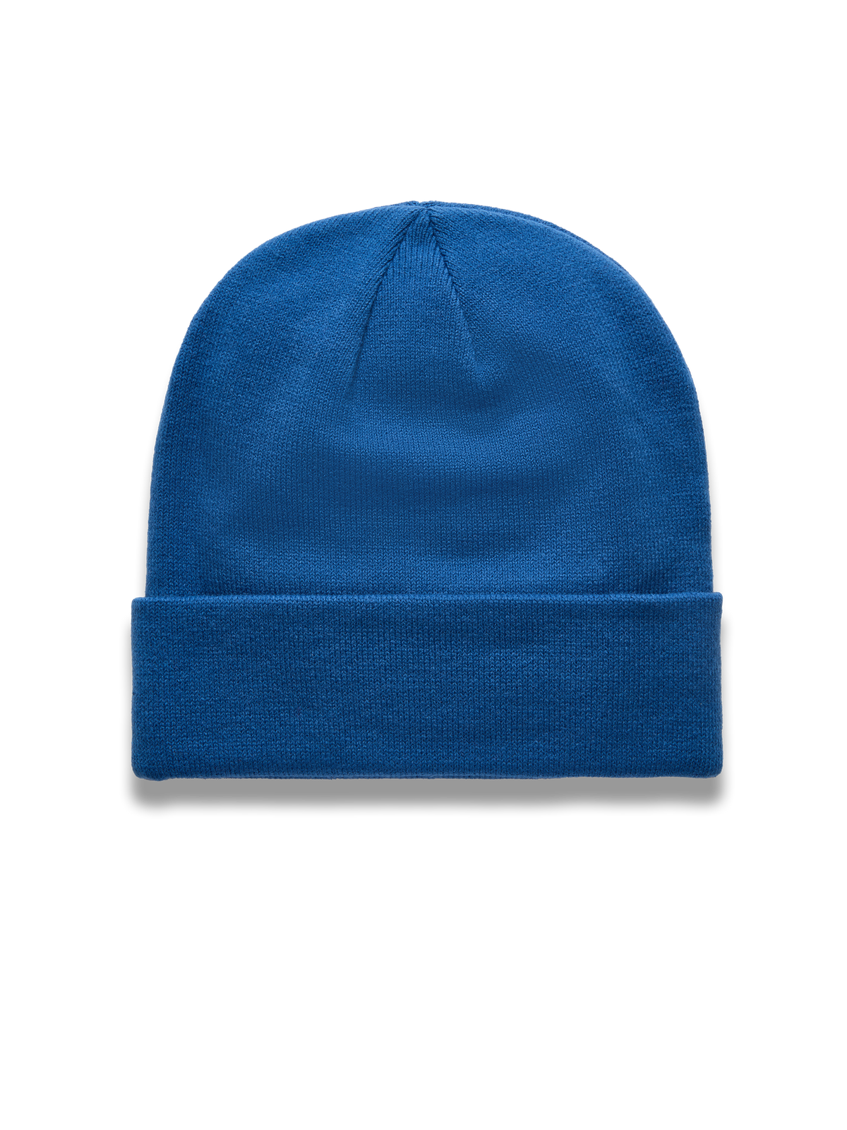 Alpinestars Augment Cuff, bonnet de sportswear bleu en maille jersey tricotée avec revers replié et coupe profonde