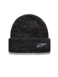 Alpinestars Unload Rib Cuff Bonnet, bonnet sportswear gris anthracite chiné en maille jersey avec écusson logo Astar blanc