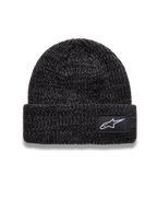 Alpinestars Unload Rib Cuff Bonnet, bonnet sportswear gris anthracite chiné en maille jersey avec écusson logo Astar blanc
