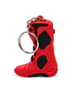 Porte-Clés Tech 10 Boot Alpinestars, porte-clés pour sport automobile rouge et noir, réplique tridimensionnelle de la botte de motocross emblématique avec anneau métallique