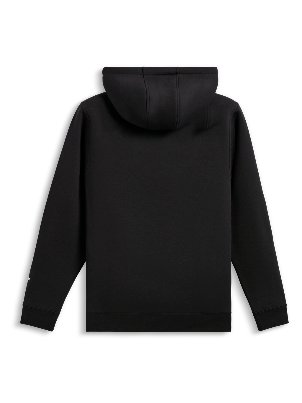 Sweat à capuche Harken Alpinestars, sweat à capuche en polaire noir, vue de dos, doté de poignets et d'un ourlet côtelés, style streetwear décontracté inspiré du sport automobile