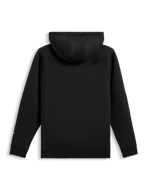 Sweat à capuche Harken Alpinestars, sweat à capuche en polaire noir, vue de dos, doté de poignets et d'un ourlet côtelés, style streetwear décontracté inspiré du sport automobile