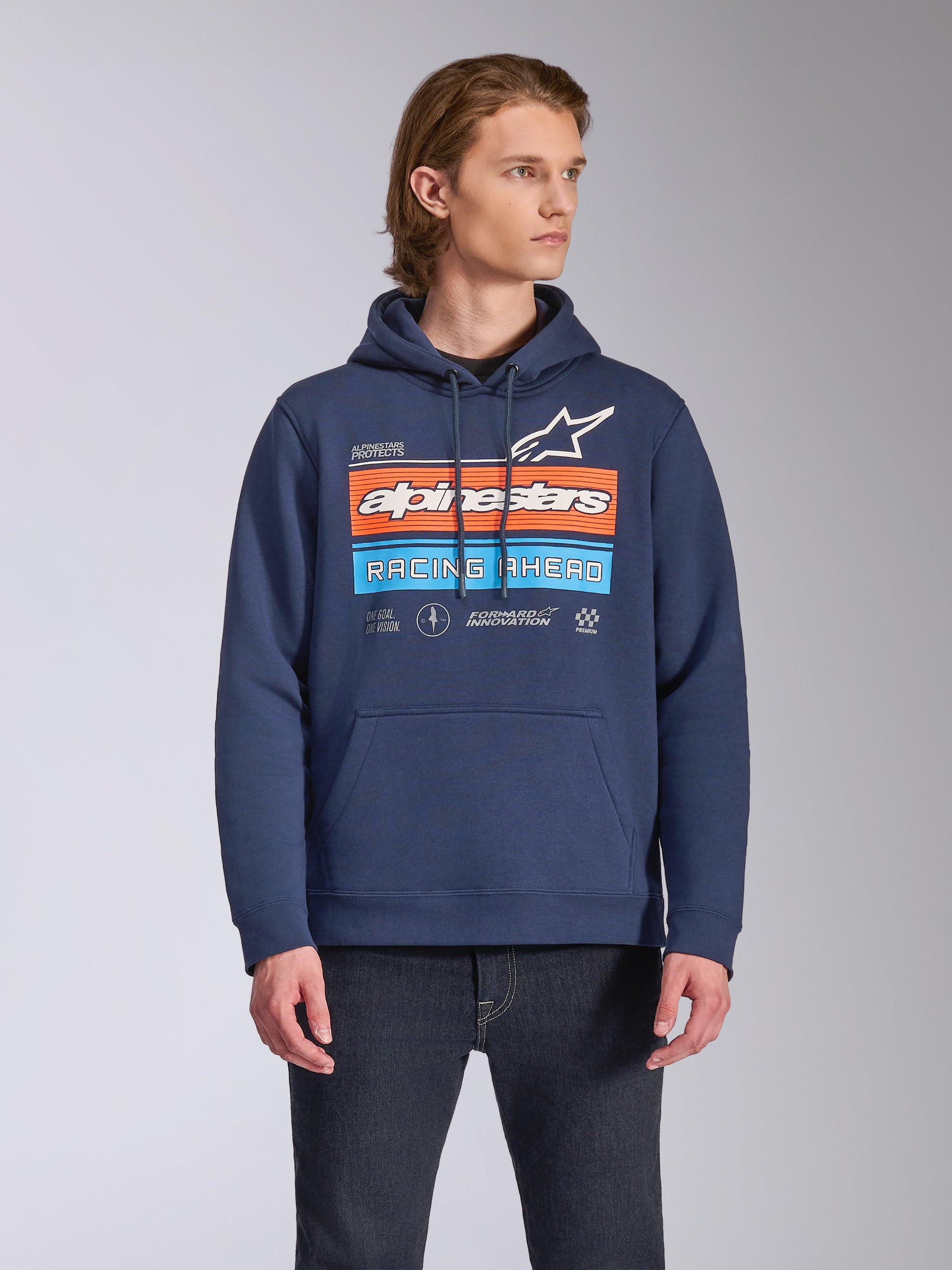 Sweat à Capuche Homme Marks And Spencer – Bleu – Taille XL – Fermeture éclair
