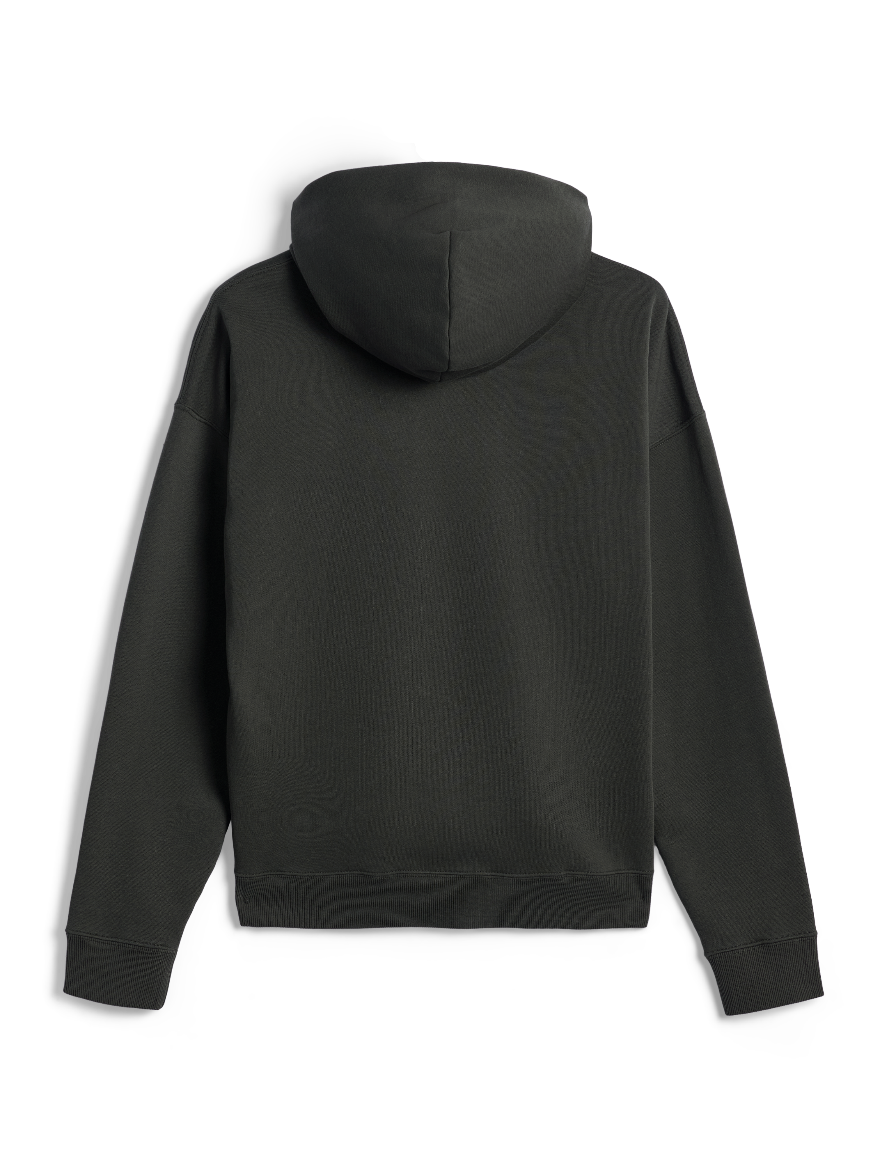 Sweat à capuche Alpinestars Essentials Ageless, Off Black, vue de dos, molleton de qualité supérieure avec finition lavage à la pierre, poignets et ourlet côtelés, design streetwear minimaliste et décontracté