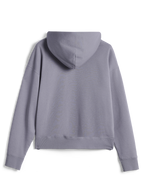 Sweat à capuche Alpinestars Essentials Ageless, streetwear décontracté, Silver, vue de dos d'un pull à manches longues, doté de poignets et d'un ourlet côtelés, design épuré et minimaliste avec finition de lavage à la pierre