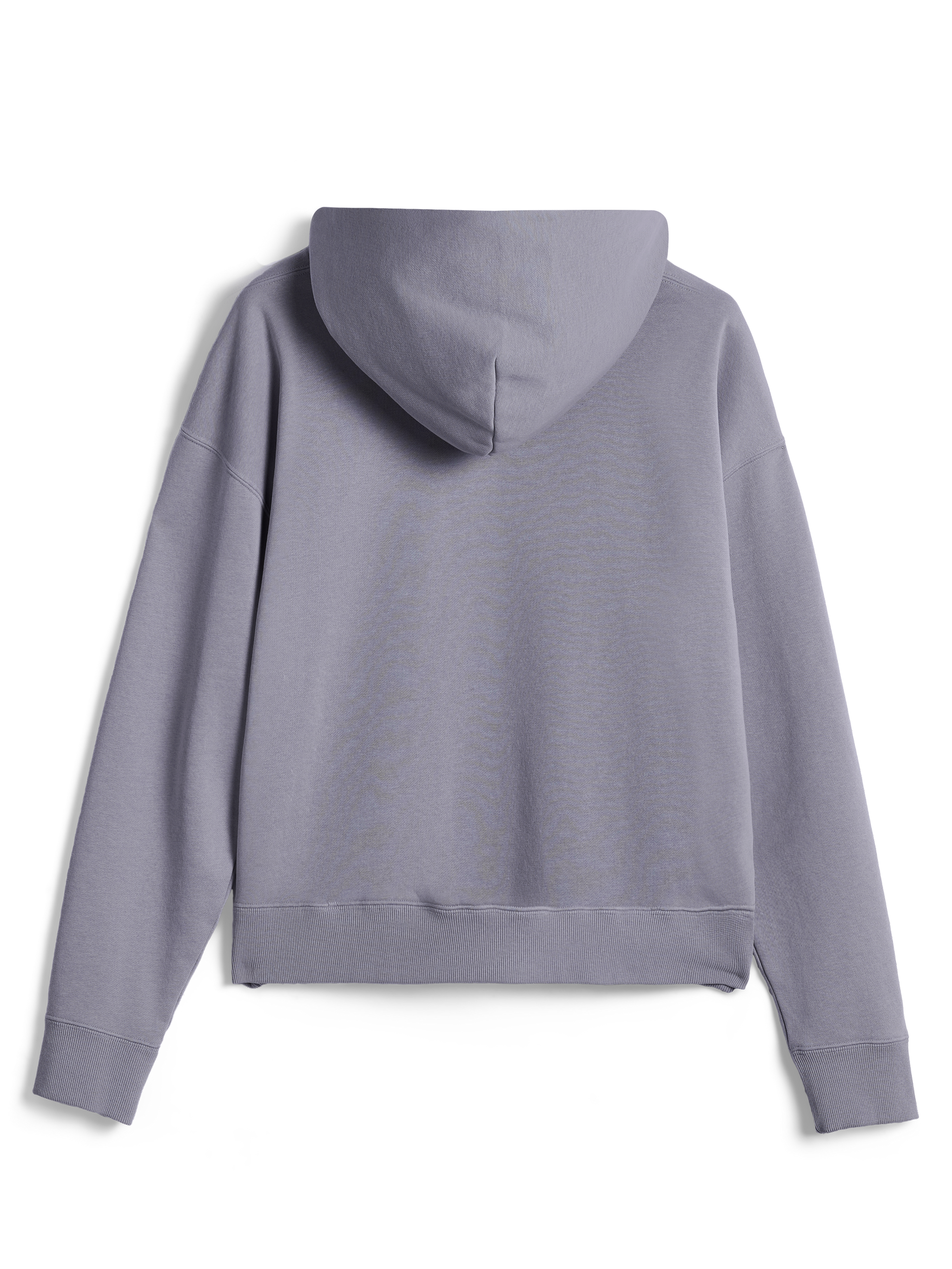 Sweat à capuche Alpinestars Essentials Ageless, streetwear décontracté, Silver, vue de dos d'un pull à manches longues, doté de poignets et d'un ourlet côtelés, design épuré et minimaliste avec finition de lavage à la pierre