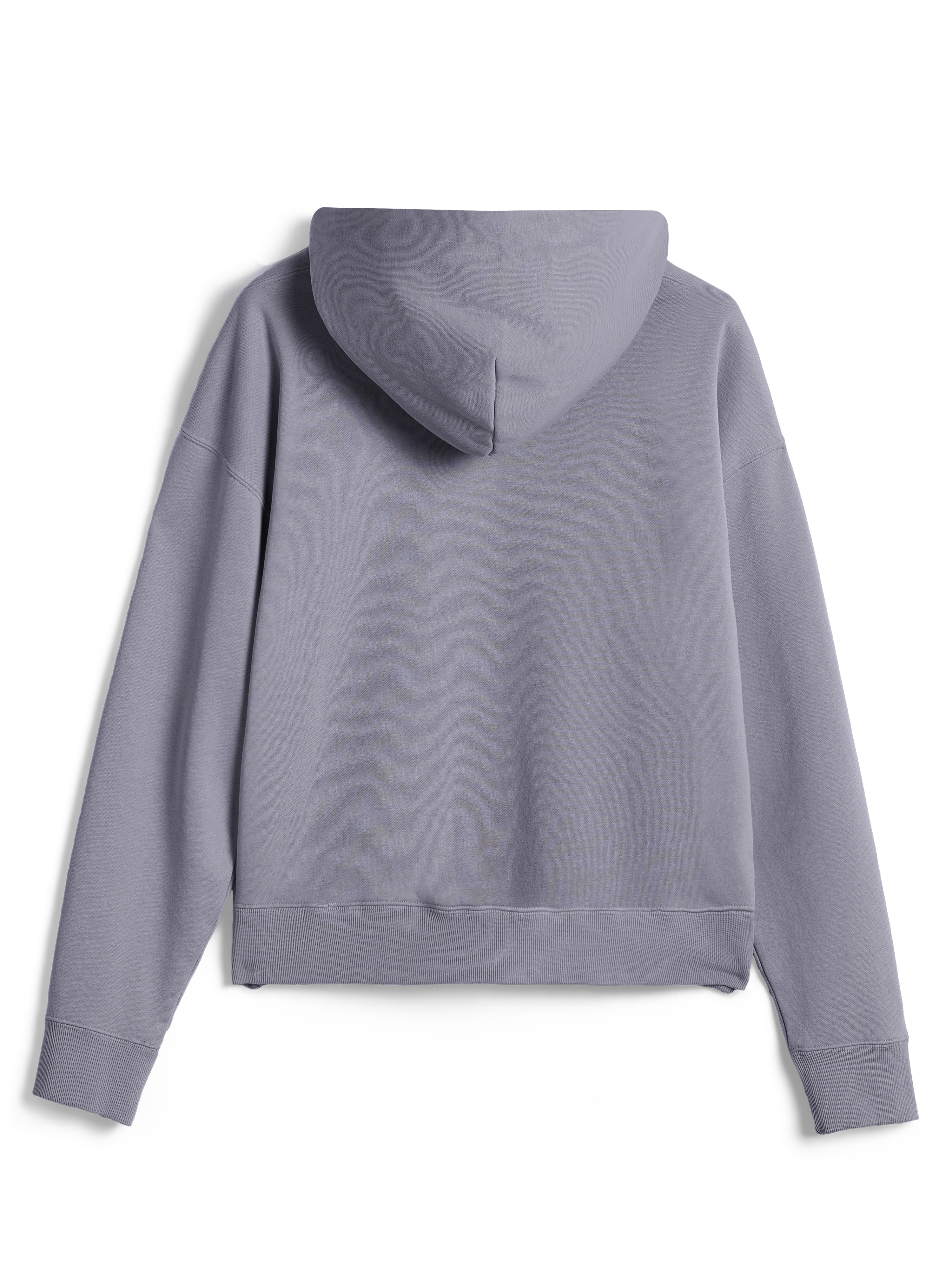 Sweat à capuche Alpinestars Essentials Ageless, streetwear décontracté, Silver, vue de dos d'un pull à manches longues, doté de poignets et d'un ourlet côtelés, design épuré et minimaliste avec finition de lavage à la pierre