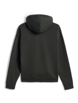 Alpinestars Essentials Ageless Zip Hoodie, back view, Off Black, full-zip hooded sweatshirt, relaxed fit with ribbed cuffs and hem, stone-washed fleece, minimalist casual sportswear design