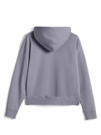 Sweat à capuche zippé Alpinestars Essentials Ageless, vue de dos, Silver, streetwear décontracté en polaire, coupe décontractée, poignets et ourlet côtelés, finition délavée à la pierre