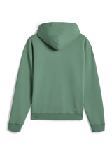 Sweat à capuche zippé Alpinestars Essentials Ageless, streetwear décontracté, Vert Cactus, vue de dos montrant la coupe décontractée et les poignets côtelés, polaire compacte premium de 330 g/m²