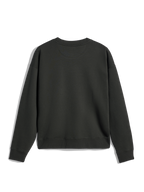 Alpinestars Essentials Ageless Crew, sweat-shirt à col rond, Off Black, vue de dos montrant le col, les poignets et l'ourlet côtelés, polaire compacte haut de gamme, style streetwear décontracté