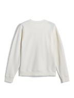 Alpinestars Essentials Ageless Crew, sweat-shirt à col rond, blanc cassé, vue arrière montrant un design uni avec poignets et ourlet côtelés, style streetwear décontracté inspiré du sport automobile
