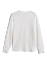 Alpinestars Essentials Ageless LS Tee, Long Sleeve T-Shirt, Off White, back view, plain minimalist design, relaxed fit, organic cotton casual wear