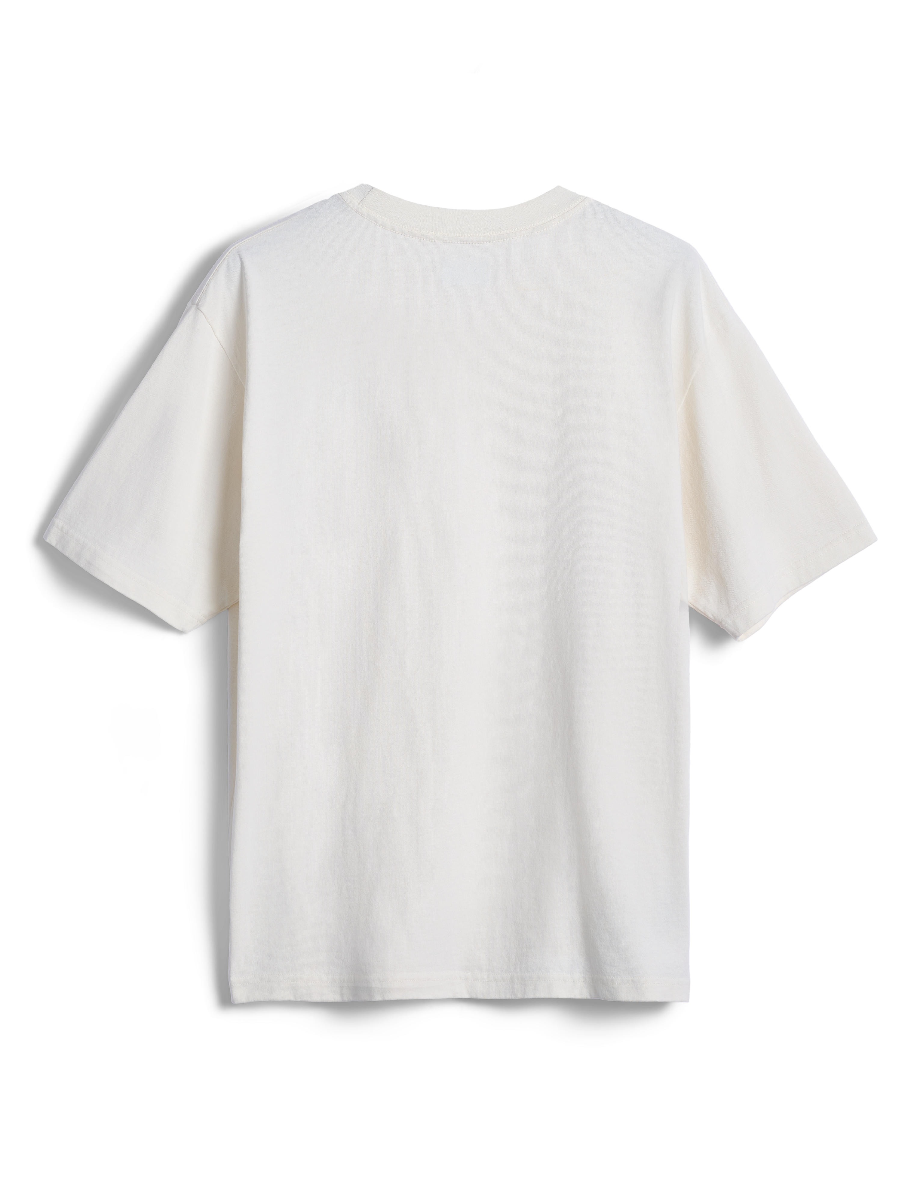 T-shirt Alpinestars Essentials Ageless SS, t-shirt à manches courtes, blanc cassé, vue de dos unie, coupe décontractée, sportswear décontracté