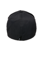 Casquette imperméable Alpinestars Ageless Reflex, noire, vue arrière, construction à dos flexible, tissu technique imperméable, petite étiquette noire avec logo Astars blanc à la base