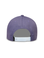 Casquette Alpinestars Ageless Snapback, violette, vue arrière avec fermeture à pression blanche réglable et étiquette logo Astars noire.
