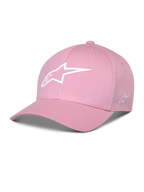 Alpinestars Ageless Multi Hat, casquette de baseball rose, visière incurvée, logo Astars blanc en impression 3D, couronne structurée, sportswear décontracté