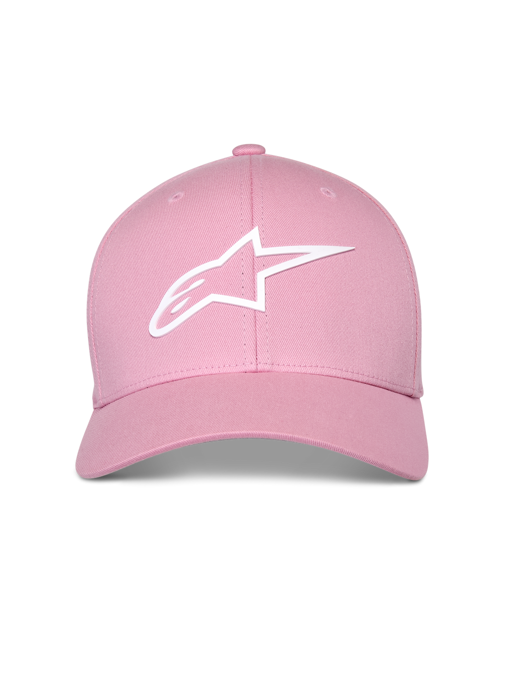 Alpinestars Ageless Multi Hat, rose, logo Astars 3D blanc, visière incurvée avec couronne structurée, casquette sportswear décontractée