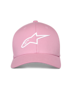 Alpinestars Ageless Multi Hat, rose, logo Astars 3D blanc, visière incurvée avec couronne structurée, casquette sportswear décontractée