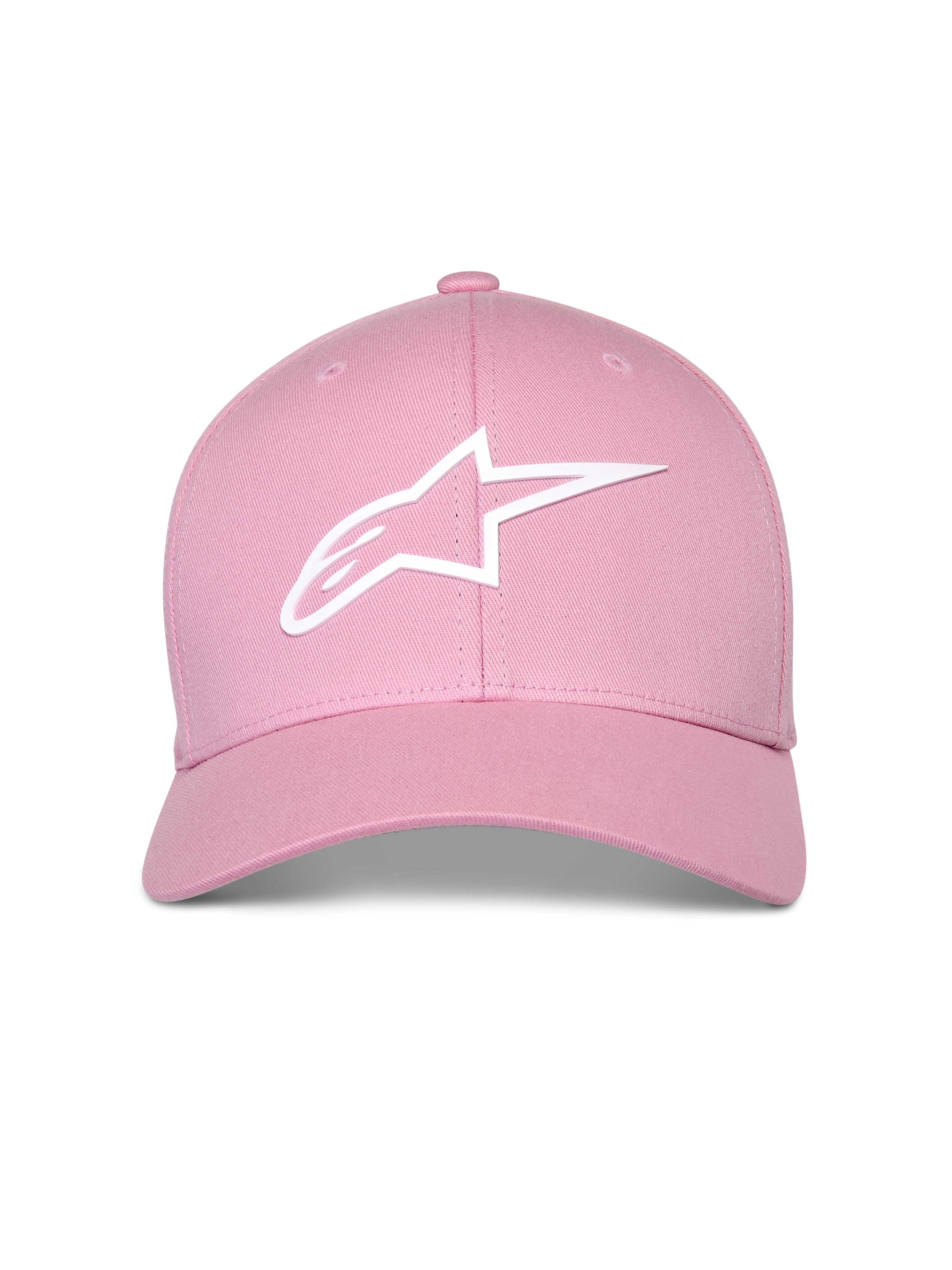 Alpinestars Ageless Multi Hat, rose, logo Astars 3D blanc, visière incurvée avec couronne structurée, casquette sportswear décontractée