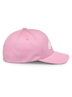 Alpinestars Ageless Multi Hat, casquette de baseball rose, vue de profil, visière incurvée et couronne structurée, logo Astars blanc en impression 3D, vêtement streetwear décontracté d'inspiration motorsport