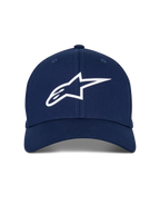 Casquette Alpinestars Ageless Multi, casquette de baseball bleu marine, logo Astars 3D blanc, visière incurvée, couronne structurée, style streetwear décontracté
