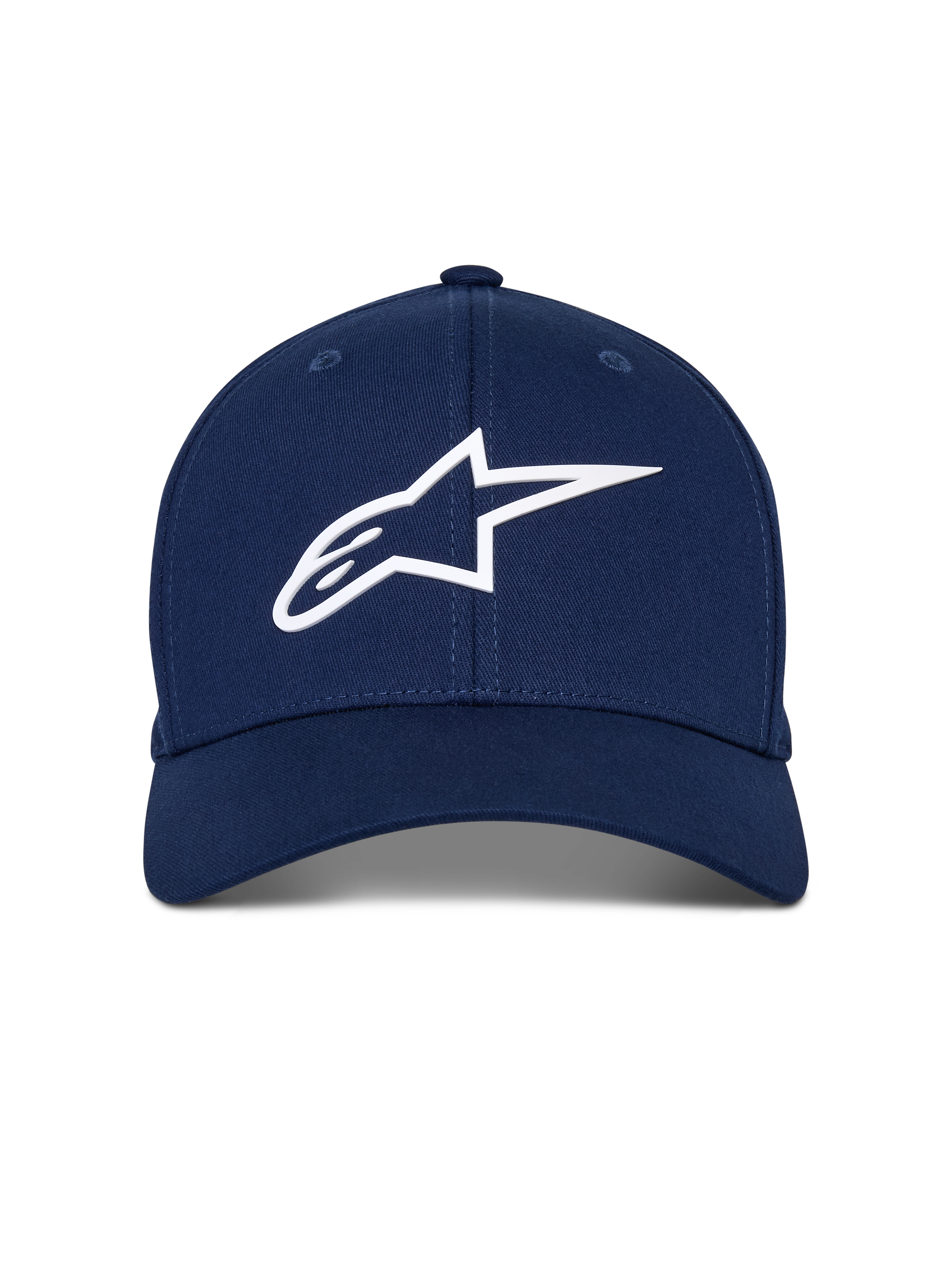 Casquette Alpinestars Ageless Multi, casquette de baseball bleu marine, logo Astars 3D blanc, visière incurvée, couronne structurée, style streetwear décontracté