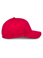 Alpinestars Corp Shift Multi Hat, Red, Baseball Cap, side profile view with curved bill and structured crown, stretch twill fabric, casual motorsport headwear
