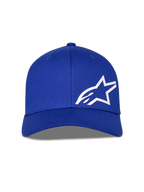 Casquette Alpinestars Corp Shift Multi, bleue, casquette de baseball avec logo Astars 3D blanc sur le devant, couronne structurée et visière courbée, couvre-chef de style motorsport décontracté