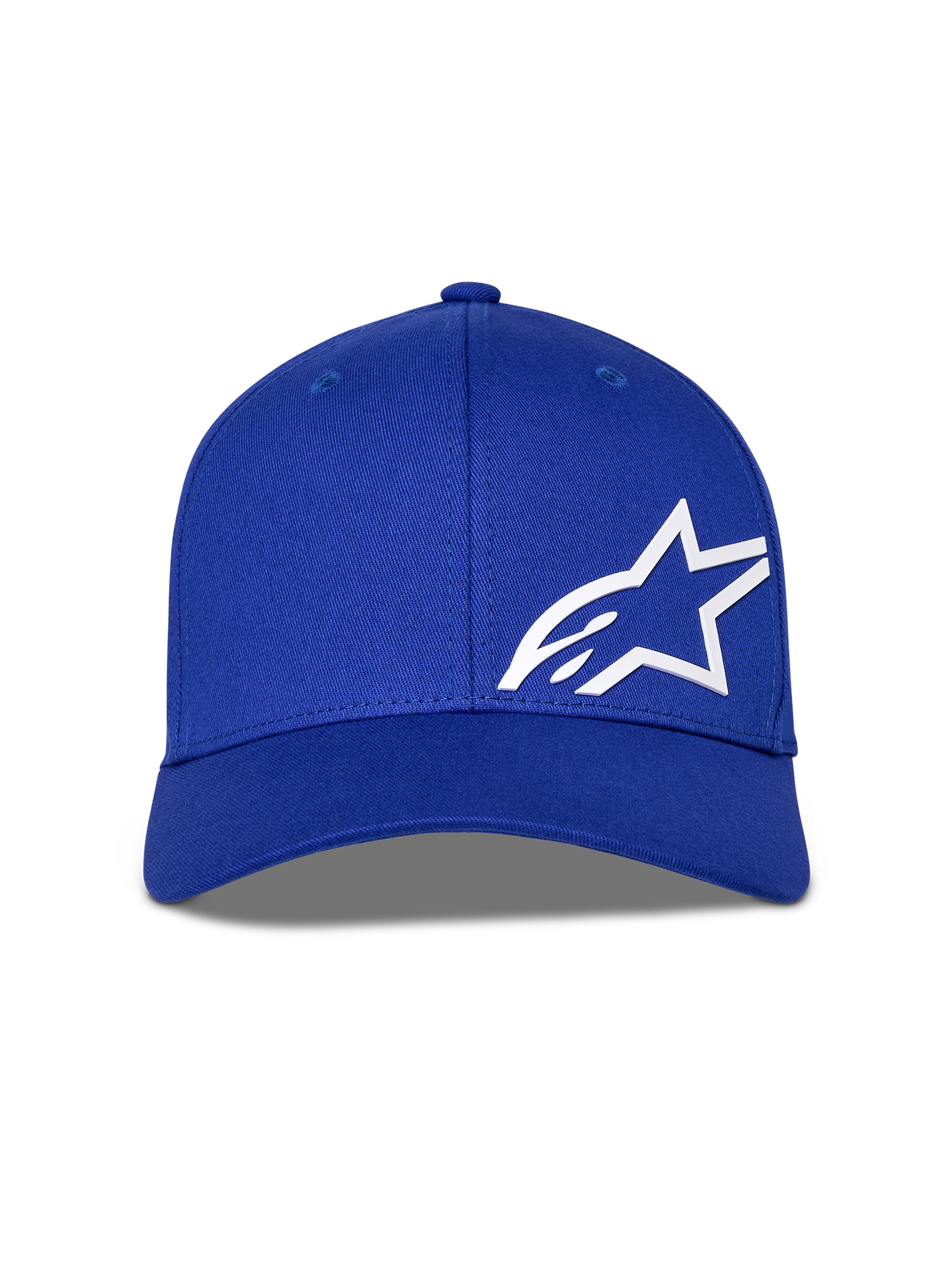 Casquette Alpinestars Corp Shift Multi, bleue, casquette de baseball avec logo Astars 3D blanc sur le devant, couronne structurée et visière courbée, couvre-chef de style motorsport décontracté