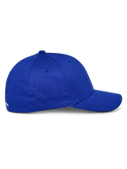 Casquette Alpinestars Corp Shift Multi, bleu, vue de profil, visière courbée avec couronne structurée, tissu en sergé de coton extensible, accessoire décontracté inspiré du sport automobile