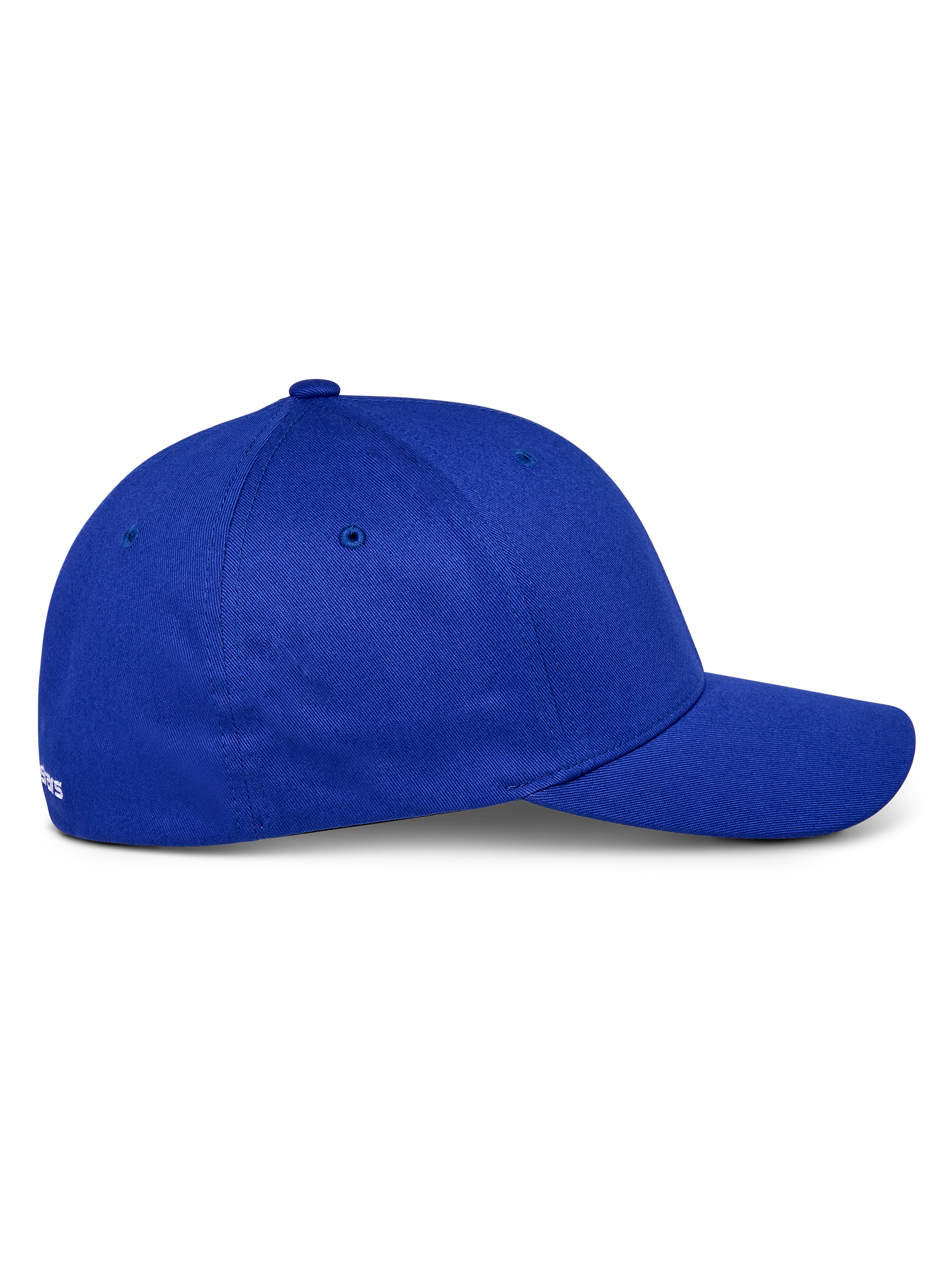 Casquette Alpinestars Corp Shift Multi, bleu, vue de profil, visière courbée avec couronne structurée, tissu en sergé de coton extensible, accessoire décontracté inspiré du sport automobile