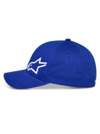 Alpinestars Corp Shift Multi Hat, casquette de baseball, bleue, avec logo Astars 3D blanc, visière courbée et couronne structurée, couvre-chef décontracté inspiré du sport automobile