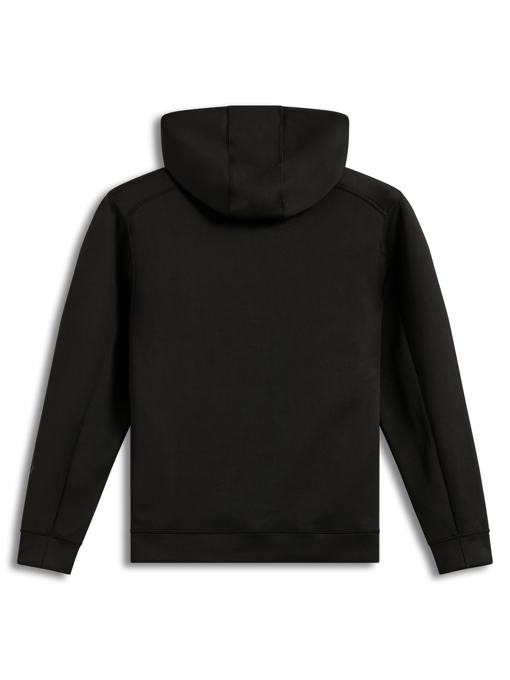Alpinestars Datrix Hoodie, sweat à capuche de sportswear noir, vue de dos, polaire tri-mélange et capuche doublée en mesh