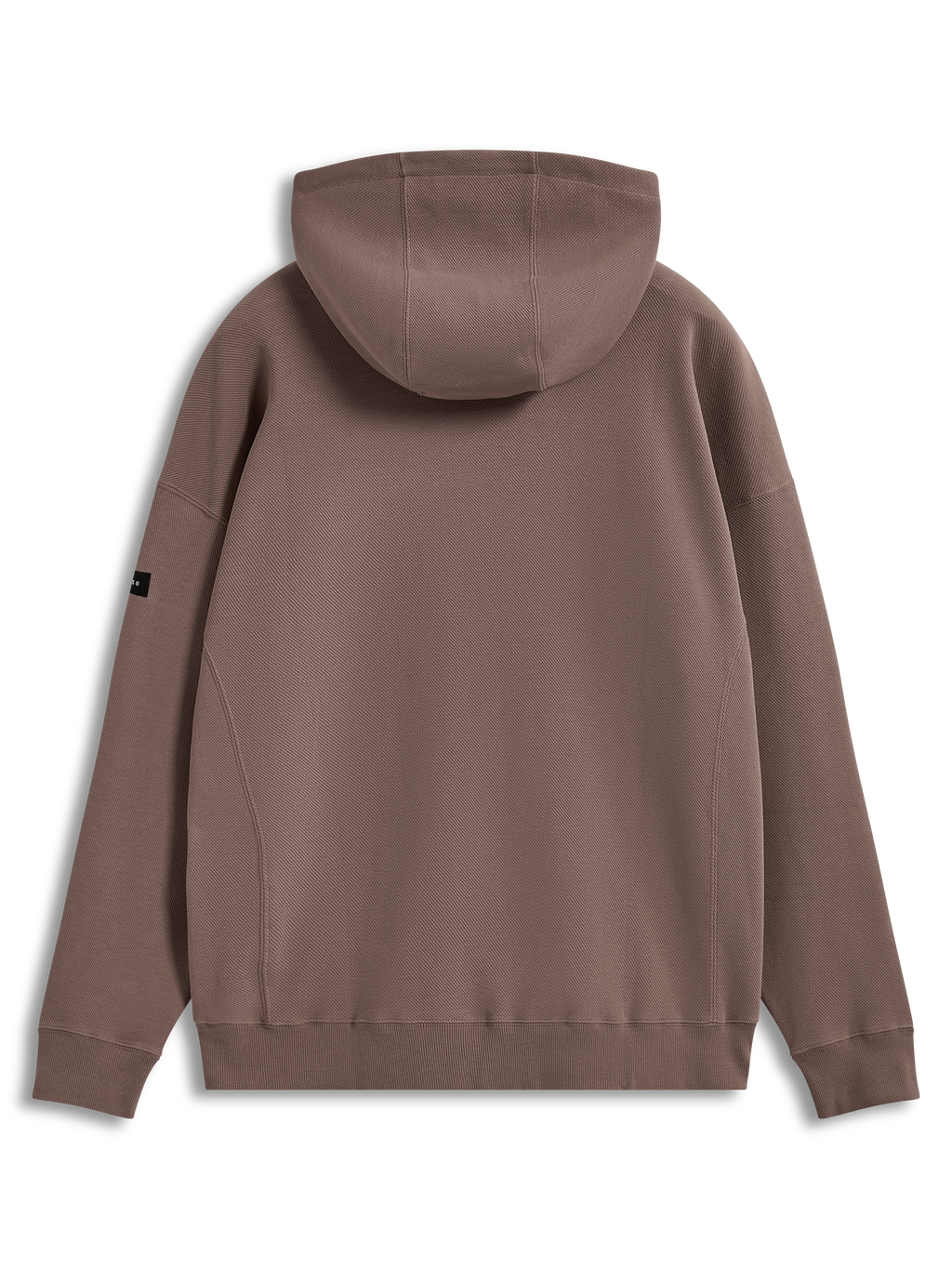 Alpinestars Camino, sweat à capuche sportswear marron taupe à coupe ample en polaire texturée, vue de dos