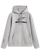 Alpinestars Prelude Oversized Hoodie, sweat à capuche en molleton beige, logo noir en relief et poche kangourou